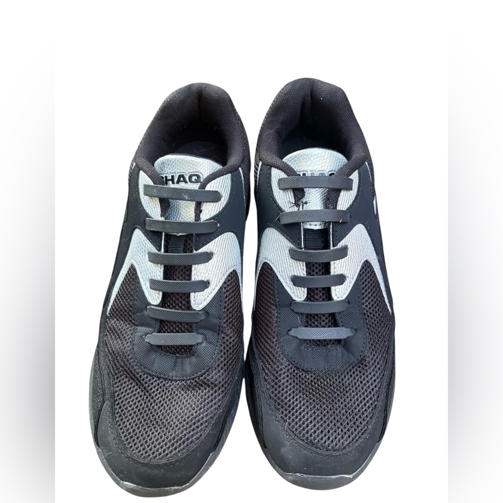 Shaq Black and Gray Men's Sneakers mesh athletic slip on sneakers. Worn 1X.